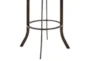 Marlo Swivel 26" Auburn Bay And Brown Faux Leather Bar Stool - Detail