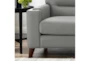 Miami Grey 87" Modern Leather Sofa - Detail