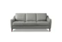 Ersa Grey 83" Modern Leather Sofa - Signature