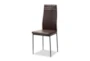 Matthew Brown Faux Leather Upholstered Dining Chair Set Of 4 - Detail