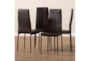 Matthew Brown Faux Leather Upholstered Dining Chair Set Of 4 - Room