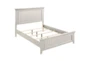 Maisie White Queen Wood Panel Bed - Detail