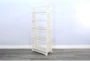 72" White Wood 5 Shelf Folding Bookcase - Back