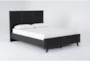 Joren Black King Wood Platform Bed With Storage - Side